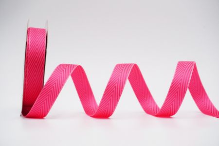 Herringbone Twill Weave Ribbon_K1714-8_hot pink
